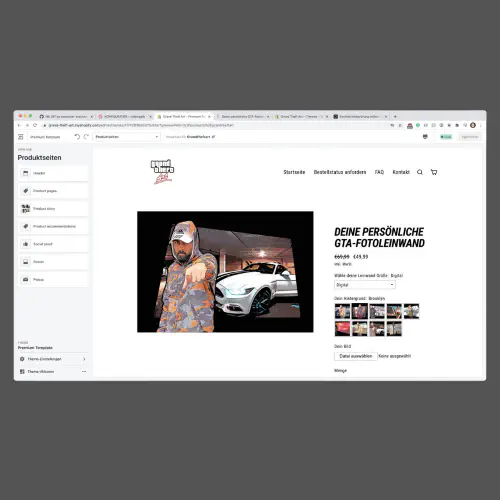 Onlineshop für Grand Theft Art