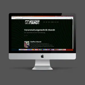 Homepage für Veranstaltungstechnik Mandt